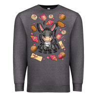 Charcoal Heather mi donkey mexican concha Premium Sweatshirt - MaliasSmallBusiness