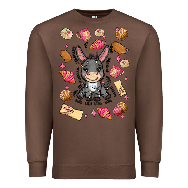 Mi Donkey Mexican Concha Premium Sweatshirt by MaliasSmallBusiness | Teevron