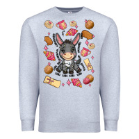 Heather Grey mi donkey mexican concha Premium Sweatshirt - MaliasSmallBusiness