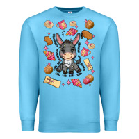 Ocean Blue mi donkey mexican concha Premium Sweatshirt - MaliasSmallBusiness
