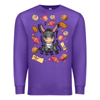 Purple mi donkey mexican concha Premium Sweatshirt - MaliasSmallBusiness
