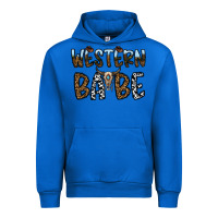 Cobalt western babe Urban Hoodie - CowhideDigitalArt