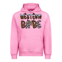 Fuchsia Pink western babe Urban Hoodie - CowhideDigitalArt