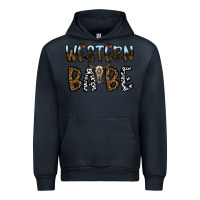 Navy western babe Urban Hoodie - CowhideDigitalArt