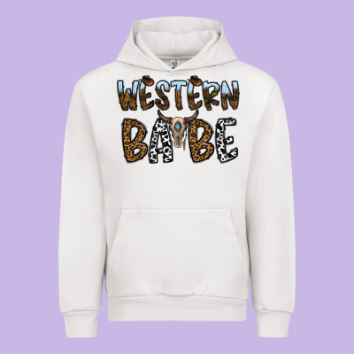 Western Babe Urban Hoodie Designed By Cowhidedigitalart