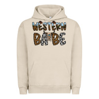 Pigment French Oak western babe Urban Hoodie - CowhideDigitalArt
