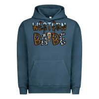 Pigment Midnight Navy western babe Urban Hoodie - CowhideDigitalArt