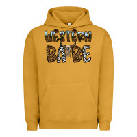 Pigment Peanut Butter western babe Urban Hoodie - CowhideDigitalArt