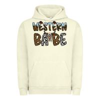Pigment Pistachio western babe Urban Hoodie - CowhideDigitalArt