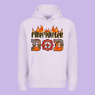 Firefighter Dad Premium Hoodie Designed By Hra Design Shop