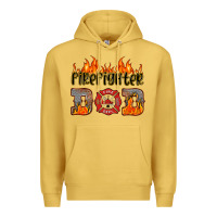 Antique Gold firefighter dad Premium Hoodie - HRA Design Shop