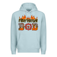 Blue Mist firefighter dad Premium Hoodie - HRA Design Shop