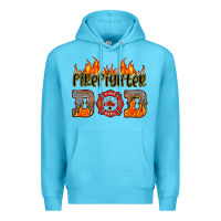 Ocean Blue firefighter dad Premium Hoodie - HRA Design Shop
