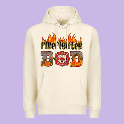 Firefighter Dad Premium Hoodie Designed By Hra Design Shop
