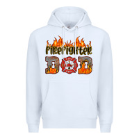 White firefighter dad Premium Hoodie - HRA Design Shop