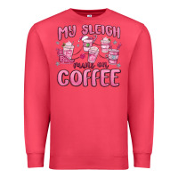 Cardinal my sleigh runs on coffee Premium Sweatshirt - MaliasSmallBusiness