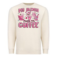 Sandshell my sleigh runs on coffee Premium Sweatshirt - MaliasSmallBusiness