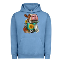 Simmental Cow Coffee Cup Urban Hoodie | Teevron