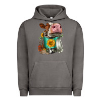 Pigment Tornado Simmental Cow Coffee Cup Urban Hoodie - FaDigitalArtStudio