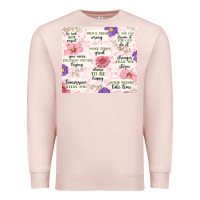 Pale Pink positive quotes Premium Sweatshirt - MaliasSmallBusiness