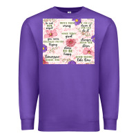 Purple positive quotes Premium Sweatshirt - MaliasSmallBusiness