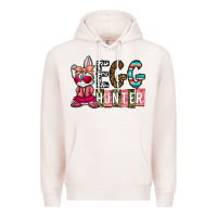 Pale Pink Egg Hunter Premium Hoodie - CowhideDigitalArt