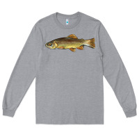 Heather Grey arizona apache trout fish Long Sleeve Tee - BarkalooDesign