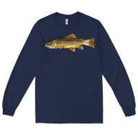 Navy arizona apache trout fish Long Sleeve Tee - BarkalooDesign
