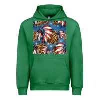 Emerald 4th of july indian headdress seamless pattern Urban Hoodie - HRA Design Shop