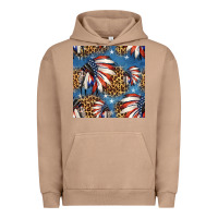 Pigment Burro 4th of july indian headdress seamless pattern Urban Hoodie - HRA Design Shop