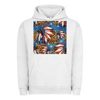 Pigment Lunar Rock 4th of july indian headdress seamless pattern Urban Hoodie - HRA Design Shop