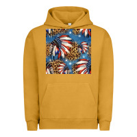 Pigment Peanut Butter 4th of july indian headdress seamless pattern Urban Hoodie - HRA Design Shop