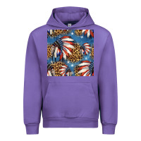 Tulip 4th of july indian headdress seamless pattern Urban Hoodie - HRA Design Shop