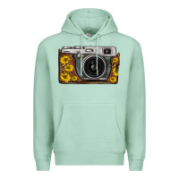 Seafoam sunflower leopard vintage camera Premium Hoodie - FaDigitalArtStudio