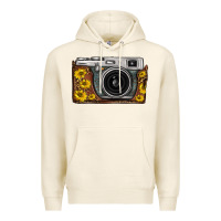 Tofu sunflower leopard vintage camera Premium Hoodie - FaDigitalArtStudio