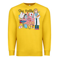 Lemon stay healthy nurse Premium Sweatshirt - MaliasSmallBusiness