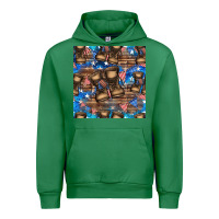 Emerald 4th of juky veteran boots seamless pattern Urban Hoodie - HRA Design Shop