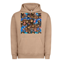 Pigment Burro 4th of juky veteran boots seamless pattern Urban Hoodie - HRA Design Shop