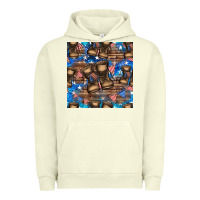 Pigment Pistachio 4th of juky veteran boots seamless pattern Urban Hoodie - HRA Design Shop
