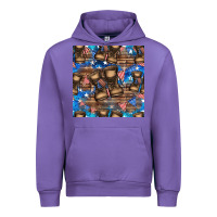 Tulip 4th of juky veteran boots seamless pattern Urban Hoodie - HRA Design Shop