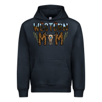 Navy western mom Urban Hoodie - CowhideDigitalArt