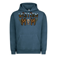 Pigment Midnight Navy western mom Urban Hoodie - CowhideDigitalArt
