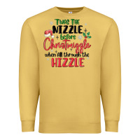 Antique Gold twas the nizzle  before christmizzle Premium Sweatshirt - MaliasSmallBusiness