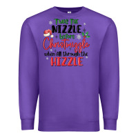 Purple twas the nizzle  before christmizzle Premium Sweatshirt - MaliasSmallBusiness