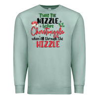 Seafoam twas the nizzle  before christmizzle Premium Sweatshirt - MaliasSmallBusiness