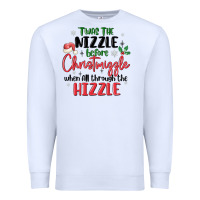 White twas the nizzle  before christmizzle Premium Sweatshirt - MaliasSmallBusiness