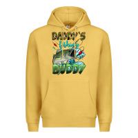 Antique Gold daddy's fishing buddy Premium Hoodie - HRA Design Shop