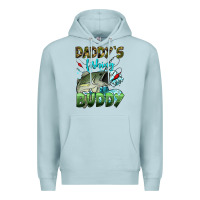 Blue Mist daddy's fishing buddy Premium Hoodie - HRA Design Shop