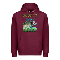 Burgundy daddy's fishing buddy Premium Hoodie - HRA Design Shop