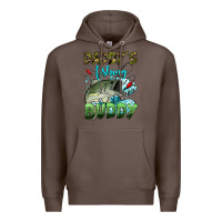 Coffee daddy's fishing buddy Premium Hoodie - HRA Design Shop